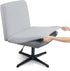 Armless Criss Cross Office Desk Chair Cover, Stretch Slipcover for Mid Back Wide Swivel Task Vanity Chair Protector