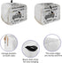 Toaster Dust Cover with Pockets, Farmhouse Dog Black White Buffalo Truck Soft Washable 2 Slice Toaster Cover, Dust-proof Cover for Small Appliance Cover and Fingerprint Protection