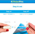 White Cloth Magnetic Duvet Clips with Magnetic Key - Pack of 16 Comforter Fasteners, Holds up to 10lbs