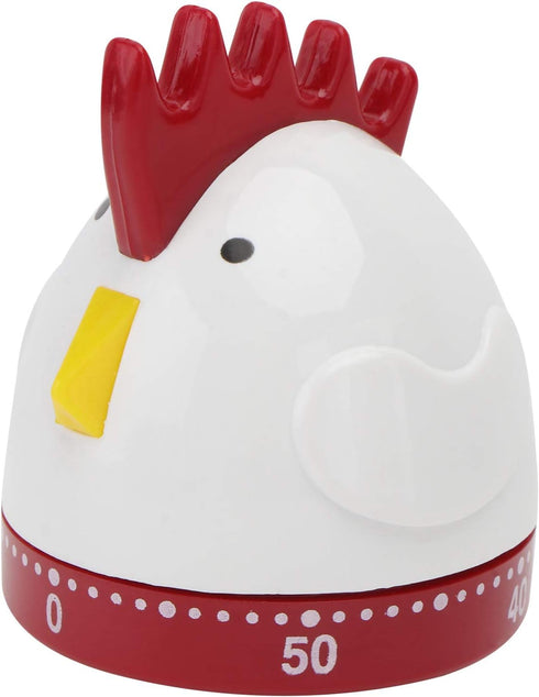 Cute Rooster Mechanical Kitchen Timer, 60 Minutes Wind Up Manual Countdown Timer for Home, Study, Cooking