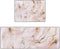 ZKLZI Kitchen Rugs Kitchen Mats for Floor 2 Pieces Liquid Marble Painting Gold