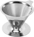 Coffee Filter Cup, fosa 1Pc Stainless Steel Coffee Cup Filter for Pour Over Coffee Makers