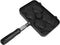Taiyaki Pan, Non-Stick Double Sided Frypan with 4 Grids, Black Anti-Scalding Handle, Fish Shape Aluminium Waffle Maker