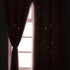84 Inch 1 Light Pink Curtains Blackout for Girls Bedroom - Aesthetic Star Cutout Double Layer with White Sheer Overlay