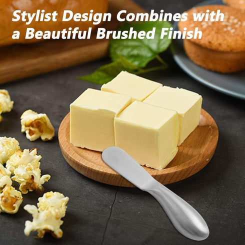 6 Pieces Cheese Spreader Set - Stainless Steel Multipurpose Cheese and Butter Spreader Knives