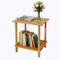 Aniston Outdoor Side Table, 2-Tier Adirondack Side Table, Bamboo Side Tables for Outside
