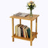 Aniston Outdoor Side Table, 2-Tier Adirondack Side Table, Bamboo Side Tables for Outside