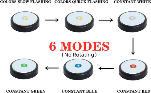 EUSTUMA LED Light Base Non-Slip Round Display Stand - Suitable for Glass Crystal Artwork, Holiday Party Decoration