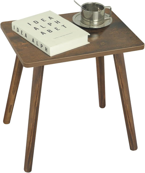 AWASEN Side Table, Small Wood End Table Living Room, Mini Bed Side Table Modern Accent Nightstand with Solid Wood