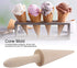 Wood Cone Roller, Pizzelle Roller, Krumkake Ice Cream Cone Mold, Natural Waffle Cone Pastry Tool for Baking