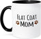 3dRose Mug, Flat Coat Dog Mom, 11 oz, Black