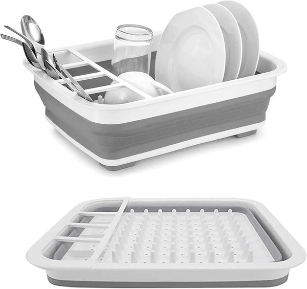Drying Rack Kitchen, Dish Drying Rack, Collapsible Dish Racks for Kitchen Counter, Suitable for Kitchens, Motorhomes,