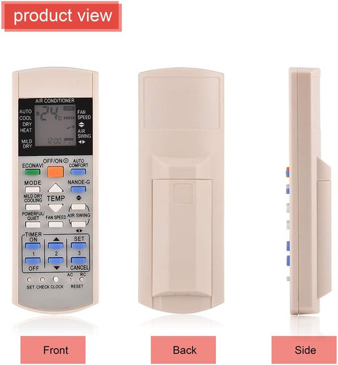 Universal Air Conditioner Remote Control Replacement for Panasonic Models A75c3300, A75c3208, A75c3706, A75c3708