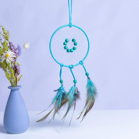 FANDOL DIY Dream Catcher Beginner Kit, Making Dream Catcher Supplies Include Metal Hoop, Feathers, Faux Suede Cord