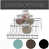 Smart Design 3-Tier Spice Rack, Steel Metal Wire, Rust Resistant, 10.25 x 4.25 Inch - Charcoal Gray