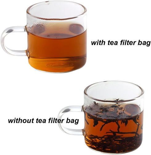 400 Pack Disposable Drawstring Tea Filter Bags - Safe & Natural Unbleached Paper Tea Infuser for Loose Leaf Tea