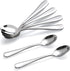 Hiware 6-Piece Stainless Steel Demitasse Espresso Spoons, 4 Inches Mini Coffee Spoons