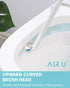 Disposable Toilet Brush Wand Starter Kit - Wall Mount Cleaning System with 1 Wand, 24 Flushable Refills, 1 Caddy