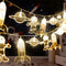 AceList 50 LED Children's Room LED String Light Astronaut Spaceship Rocket Pendants