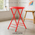 24-Inch 225lb Counter Lavish Home Folding Stool - Backless Stool with Capacity for Kitchen or Rec Room - Portable