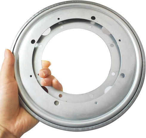 Evadow 2Pack 9" 5/16 750lbs Lazy Susan Hardware, Rotating Bearing Plate Thick, Lazy Susan Turntable Swivel Base