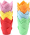 Ruisita 150 Pieces Mini Tulip Baking Cups, Cupcake Liners, Muffin Liners for Wedding, Birthday, Baby Shower Parties, 6