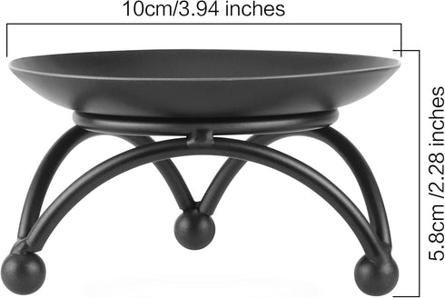 Pillar Candle Holder Set of 3, Black Iron Candle Stand, Candlesticks for Party Wedding Table Home Decoration