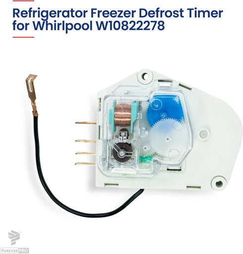ForeverPRO W10822278 Timer-Def for Whirlpool Refrigerator, Fits Models 14210016, 2188372
