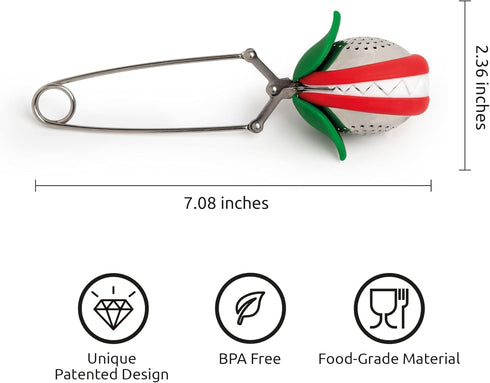 Cute Tea Infuser by OTOTO, Loose Leaf Tea Steeper, Tea Accessories, Gift Set for Kitchen Cooking Gadgets