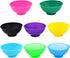 Coopay 8 Pieces Mini Silicone Bowls Multicolor Pinch Bowls Heat Resistant Snack Bowls Prep and Serve Bowls, Unbreakable, Flexible, 1.75 Oz (Solid Colors) by Coopay