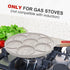 Pancake Pan with 7 Holes, Non Stick Mini Crepe Pan with Detachable Handle