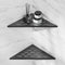 lives Corner Shower Shelves 2 Pack, 10" Black Corner Shelf for Bathroom,