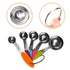 Fsdifly Stainless Steel Measuring Spoons 5 Piece Stackable Set for Cooking and Baking