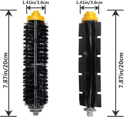 10 Packs Vacuum Cleaner Replacement Kit - Flexible & Bristle Brush, Filters for 600 Series Vacuum Cleaner