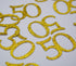 Happy 50th Birthday Confetti, 100 Pcs Glitter Gold Number 50 Table Confetti for 50th Birthday Party