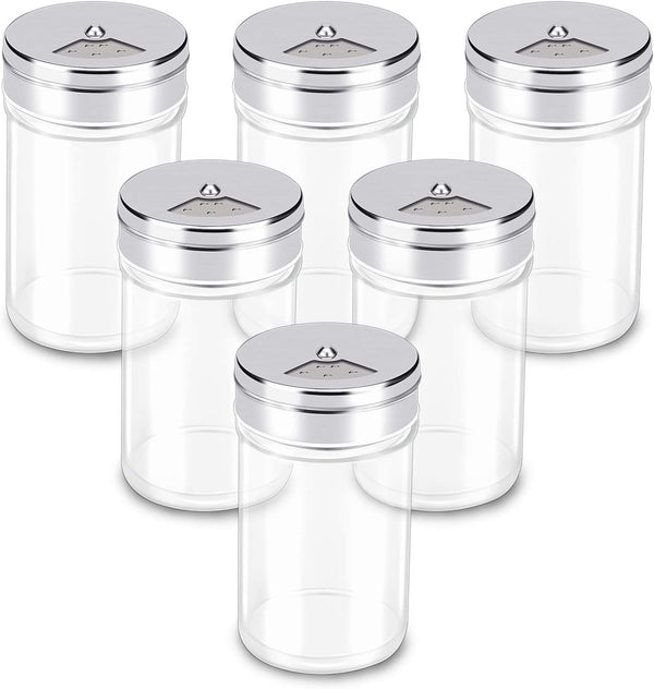 Segarty Spice Jars, 6 Pack 3 oz Glass Bottles with Shaker Lids for Spices