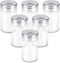 Segarty Spice Jars, 6 Pack 3 oz Glass Bottles with Shaker Lids for Spices