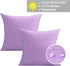 26X26 Set 2 VAKADO Outdoor Waterproof Throw Pillow Covers of Decorative Purple Patio Furniture Cushion Cases Outside