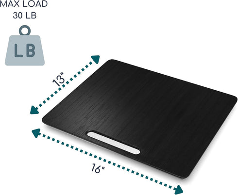 Ibyx Elegant Sliding Tray for Coffee Maker & Kitchen Appliances, Sturdy, Slides Easily from Under Cabinet (Black, Large)