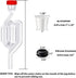 Zazolyne 5ct. S-Shape Airlock with #6 Stopper and Grommets, Bubble Fermentation Airlock for Brewing Wine Making