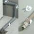 4PCS Self-adhesive No-drill Washing Machine Drain Hose Holder, Flexible Laundry Sink Drain Hose Clip