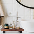 Small Kitchen Sink Soap Tray for Countertop, Wooden Risers for Bathroom Organizer Accessories and Decor
