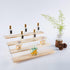 PACKGILO 4 Tier Acrylic Display Stand for Figures Wooden Risers for Display Case Craft Fair Acrylic Cupcake Stand