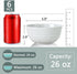 Set of 6 Unbreakable Cereal Bowls, 25 OZ Wheat Straw, Microwave and Dishwasher Safe, Eco-Friendly Beige Bowls