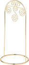 Bard's Arched Gold-toned Ornament Stand, Small Scroll, 8" H x 3.75" W x 3.75" D, Pack of 3
