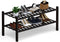 Haddockway 2 Tier Bamboo Shoe Rack Storage Organizer, Multifunctional Free Standing Stackable