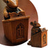 Church Mouse Statue, Wooden Church Mouse in The Pulpit Collectible Figurine for Home and Office Decor