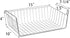 3 Pack 15 10 5.5 Inch Closet Jucoan Under Shelf Baskets, x x Slide in Wire Hanging Storage Baskets Under Cabinet Shelf