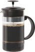 OGGI Triple Mesh Filter French Press Coffee Maker, 34 fl oz, 8 Cup Capacity, Stainless Steel Lid & Plunger