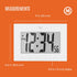 MARATHON Large Digital Wall Clock, White, 8” Display, Easy to Read